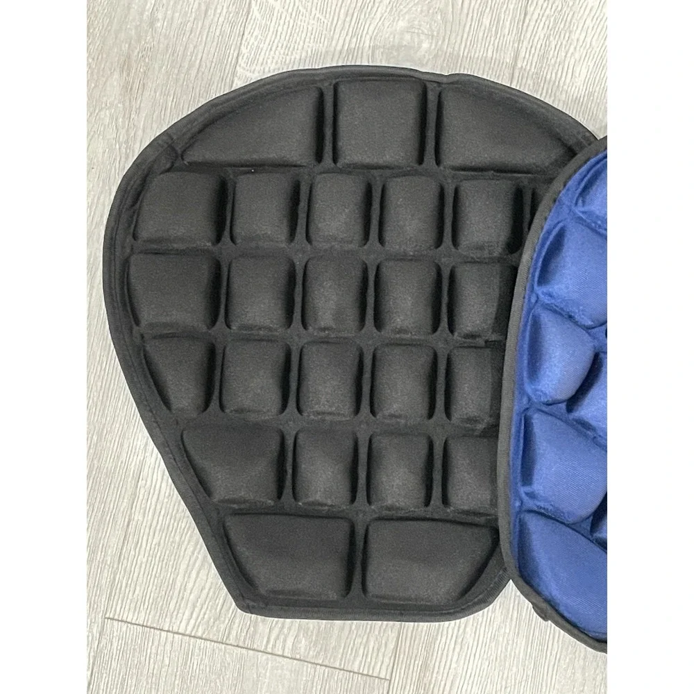 NWOT Set of Blue & Black Ergonomic Motorcycle or Bicycle Seat Cushion Pad